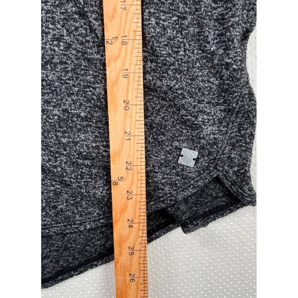 Calvin Klein Womens Performance Stretch Knit Hooded Sweater Heather Black Size M - Picture 6 of 7